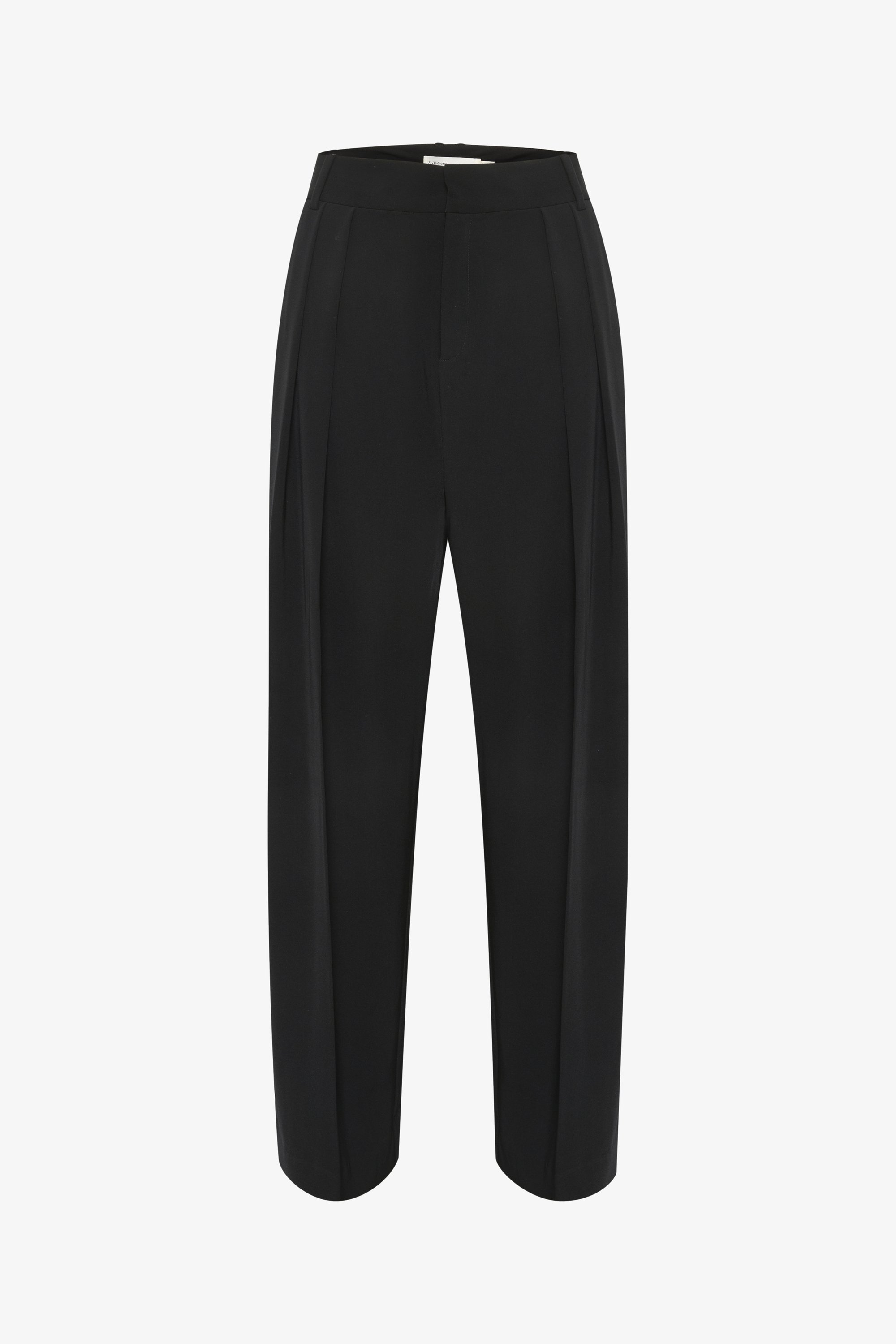 InWear NATALYAIW GEPLOOIDE - Broek - zwart