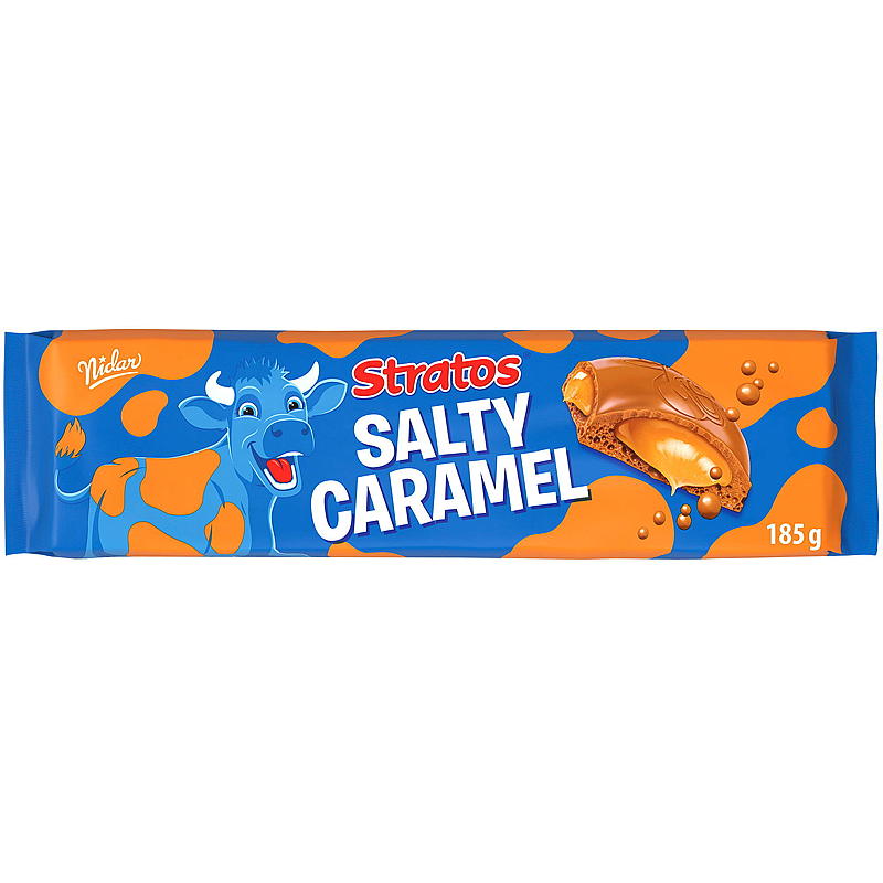 Nidar Stratos Salty Caramel groot bord 190 g Nidar