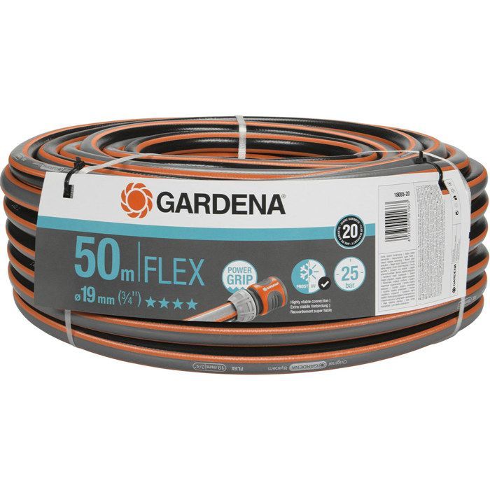 GARDENA Comfort FLEX haveslange – Længde 50 m – Ø19 mm – Knastfri og knækfri – 20 års garanti (18055-20)