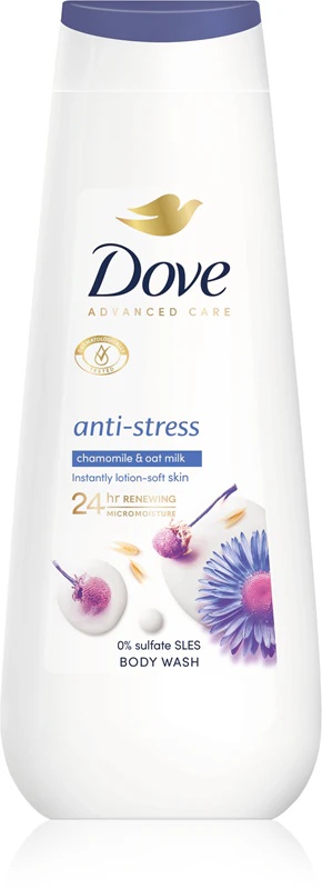 Dove Advanced Care Antistress vlažilni gel za prhanje