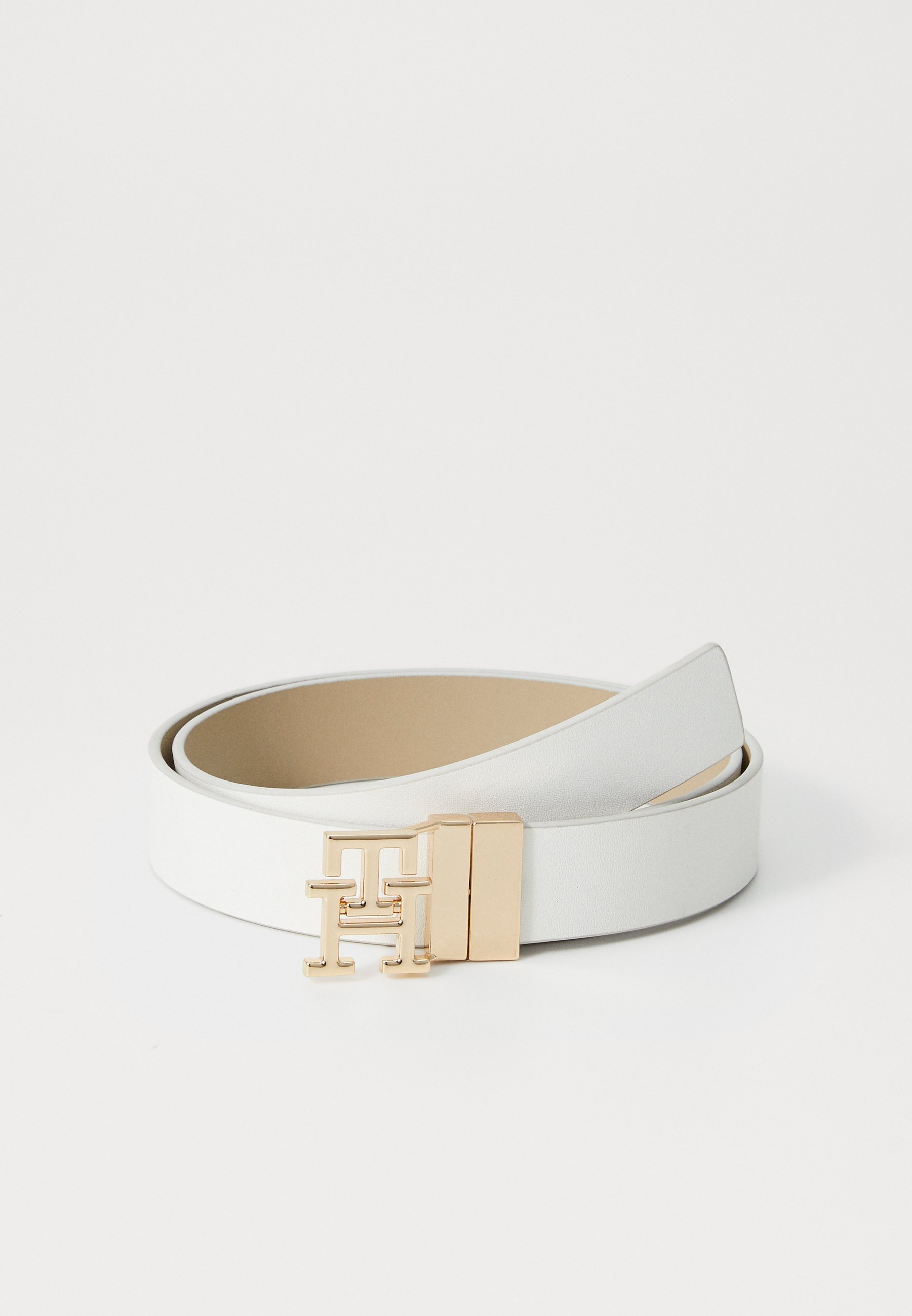 Tommy Hilfiger MODERN REV - Riem - ivoorkleurige zijde/sandelhout