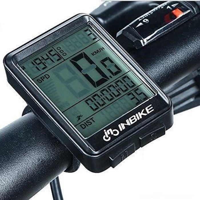 Wireless Bike Computer, Mountain Bike Speedometer, Wireless Cycle Computer with Waterproof Screen