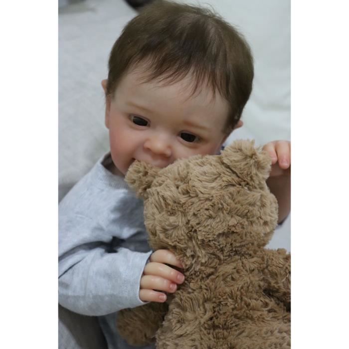 Baby Yannik Reborn Butterpuppe - RUMOCOVO - Braun - Handbemalt - 61 cm