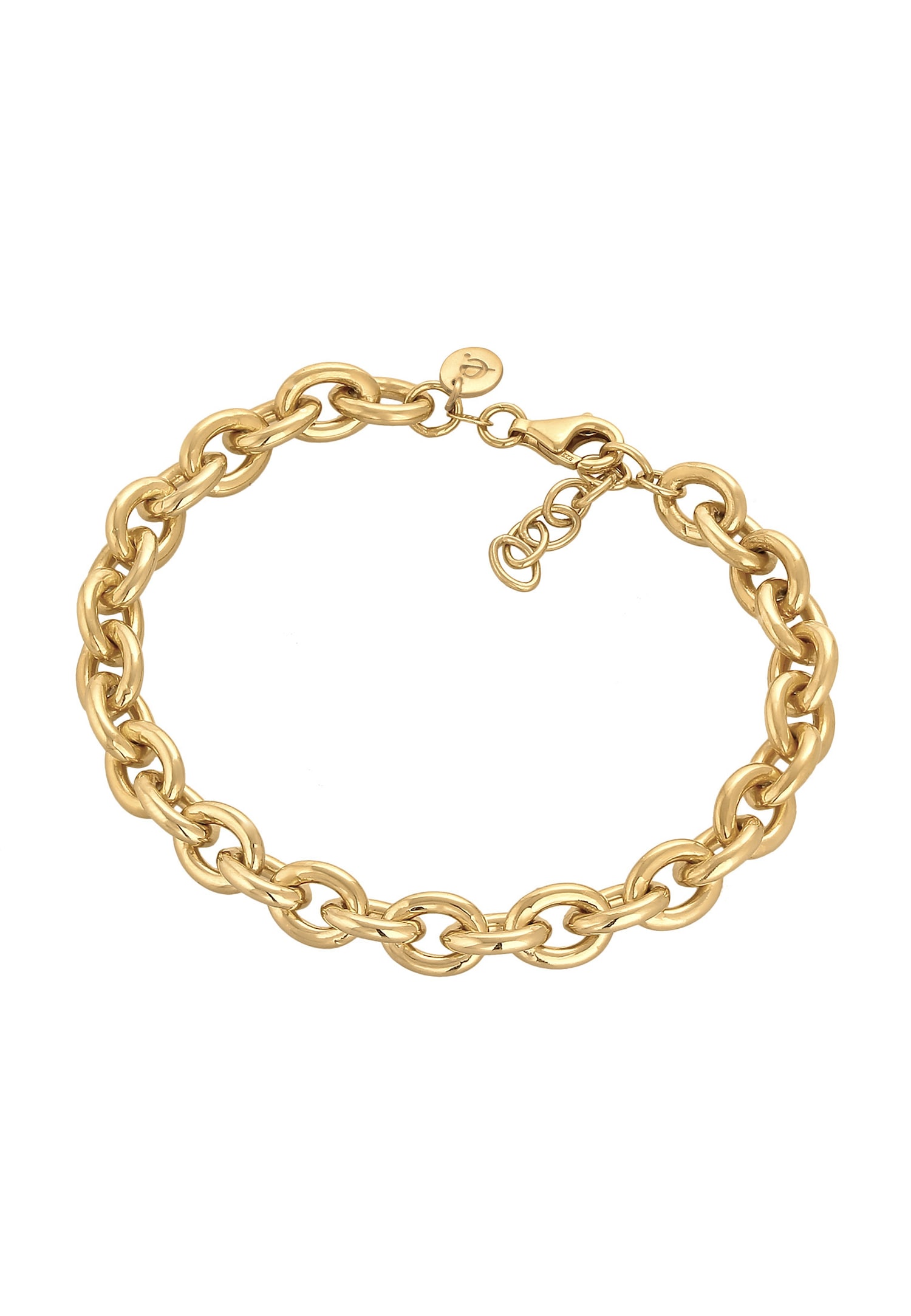 Elli PREMIUM Femmes Déclaration grossier élégant en argent sterling 925 rhodié