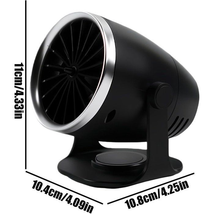 Riscaldatore per auto - 12V 100W 2 in 1 Ventilatore regolabile - Per auto, camper e sbrinamento