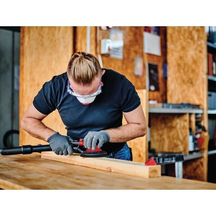 Einhell TC-PE 150 Pneumatic Random Orbital Sander (150 mm diameter pad, 6 sanding sheets)
