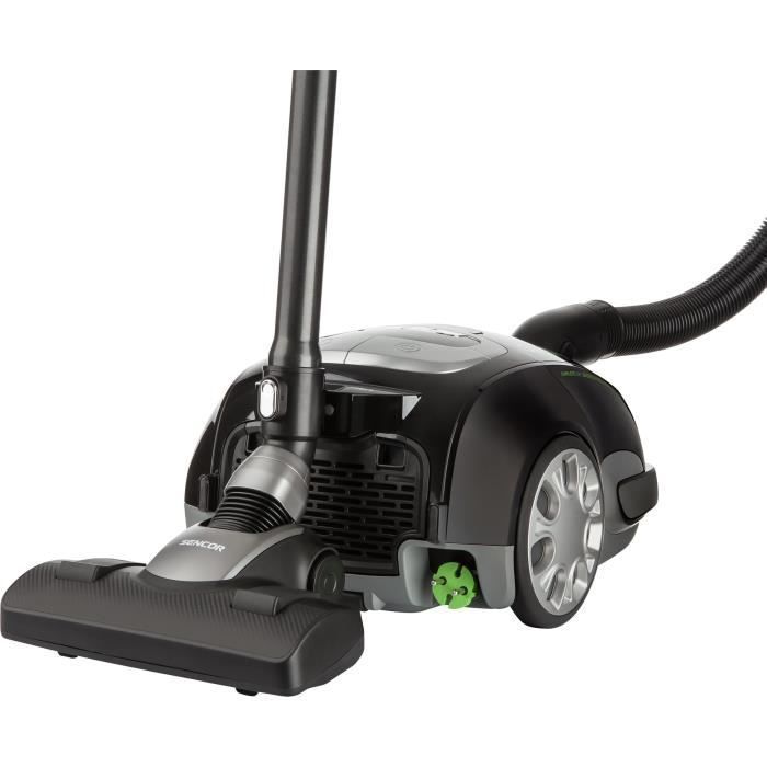 Aspirapolvere a cilindro con sacchetto - SENCOR - SVC 9000BK - 800 W - 69 dB - 4 L - Nero