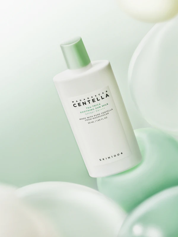 SKIN1004 Madagaskar Centella-Tee-Trica Sonnenmilch Superleichte Sonnencreme LSF 50+