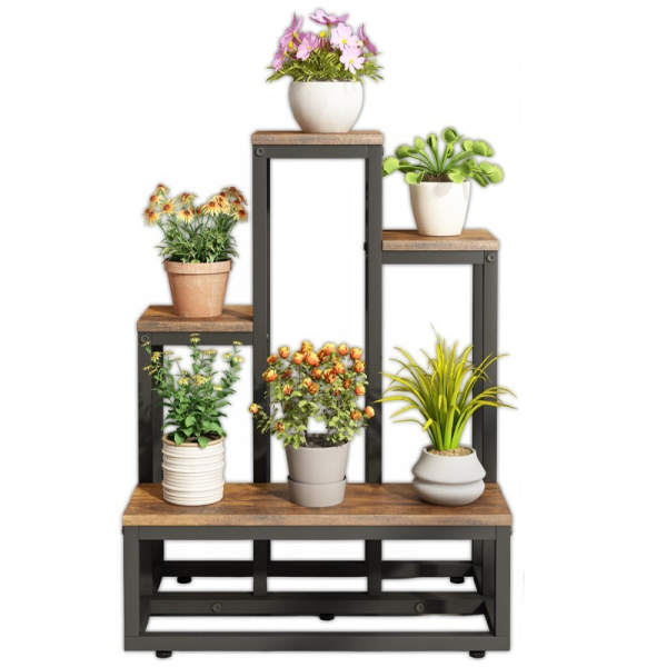 Stojak na kwiaty industrialny rustykalny loft 67 cm