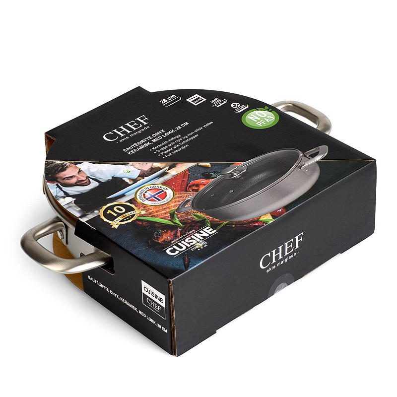 Kitchen Chef Sautégryta ø 28 cm med lock Onyx keramik Kitchen