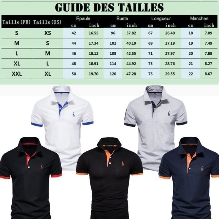 Polo de manga corta para hombre, estilo casual deportivo, corte ajustado, ideal para golf y tenis - Negro