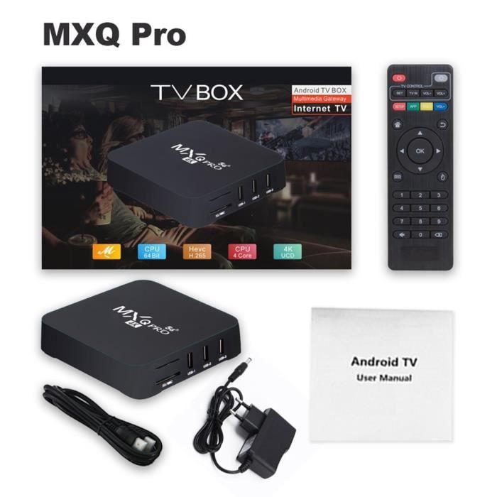 Reproductor de red MXQ PRO 5G 4K con control remoto para sistemas multimedia de hogar inteligente (1+8G)