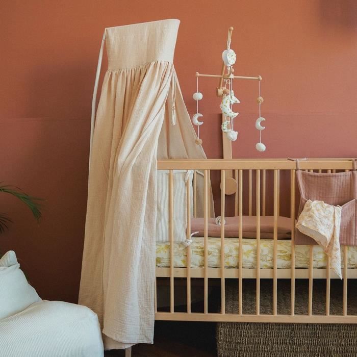 Baldacchino per letto - DOMIVA - Luna di miele - Garza di cotone - Protezione dalla luce soffusa