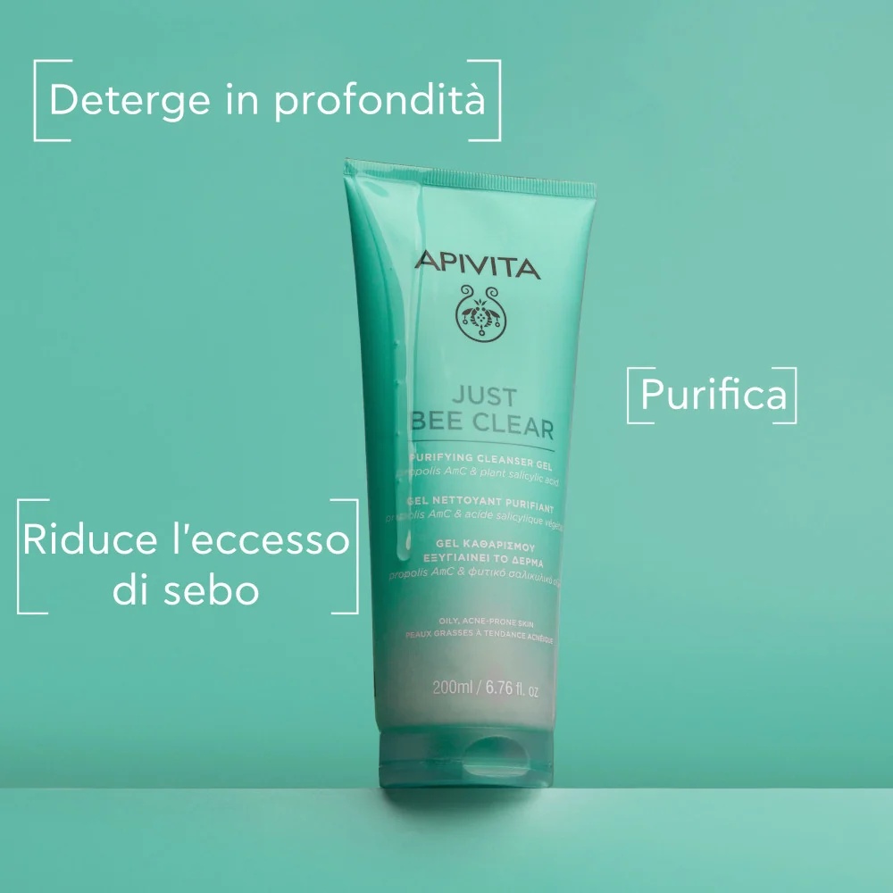 APIVITA Apivita Just Bee Clear Cleans 200 ml Gel de limpeza