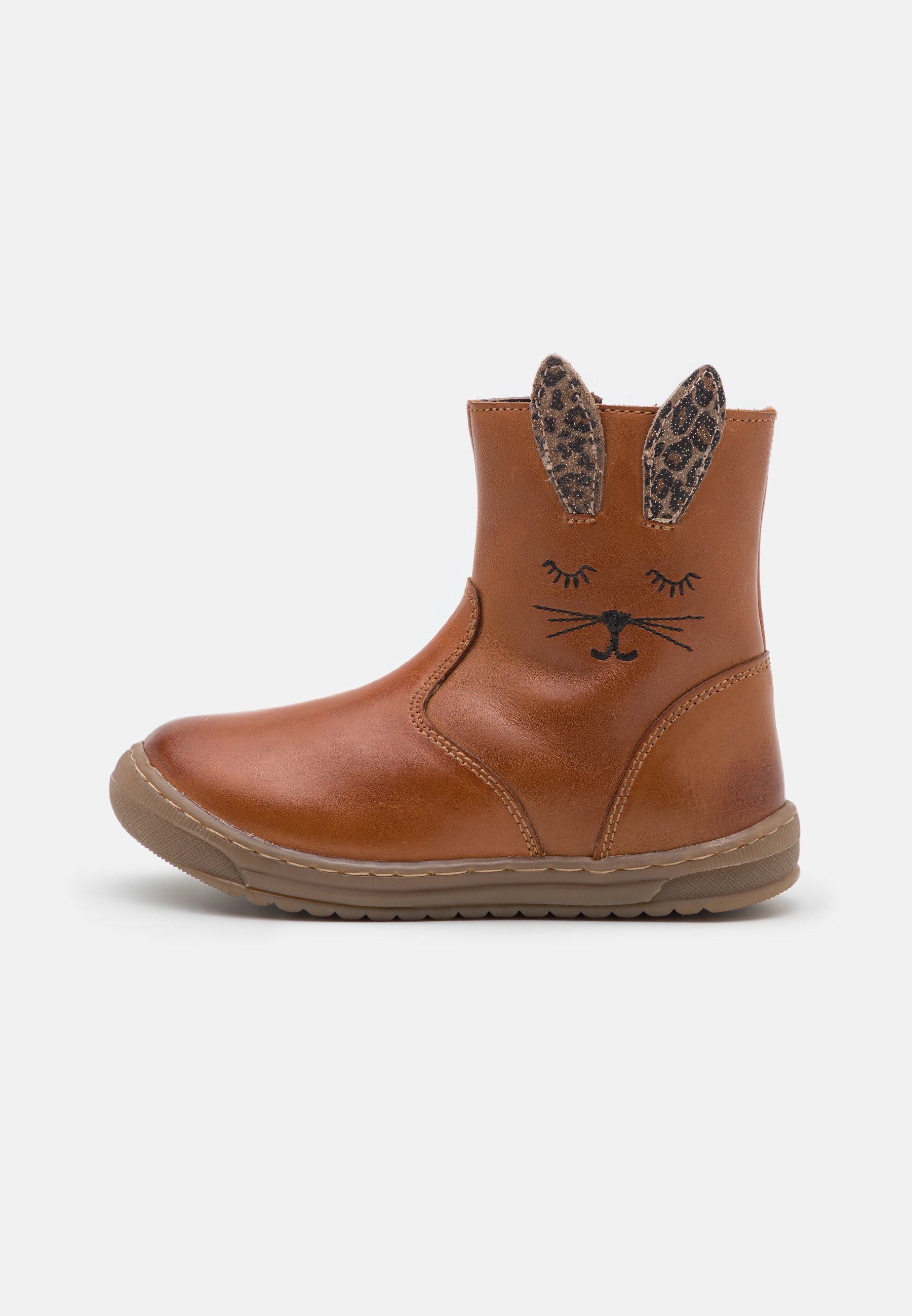 Friboo LEDER - Klassische Stiefeletten - Cognac
