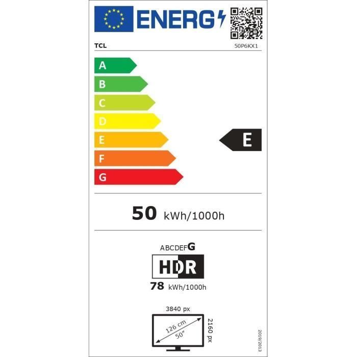 TCL 50P6K - TV LED 50