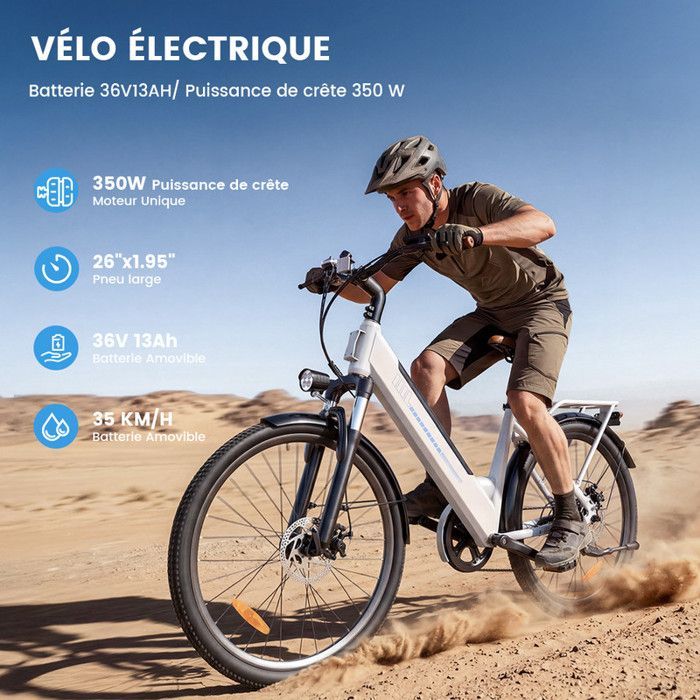 AGILERIDE Adult Electric Mountain Bike 26