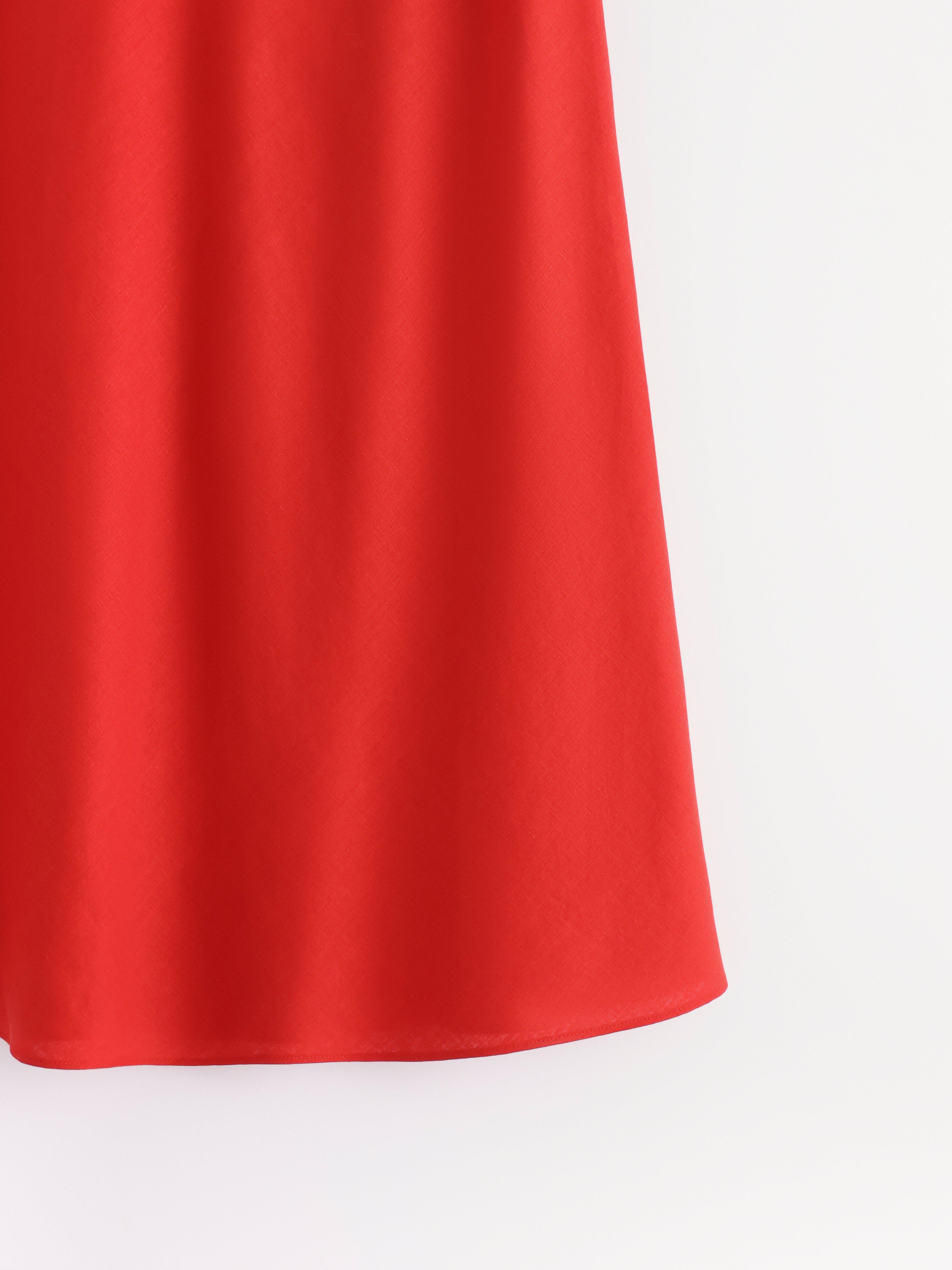 Maxikjol Vermelho Escuro