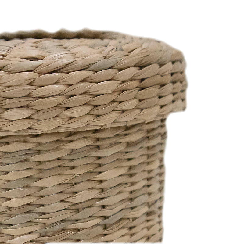 Hem Korg med lock s/2 ø 12x10/10x10 cm sjögräs