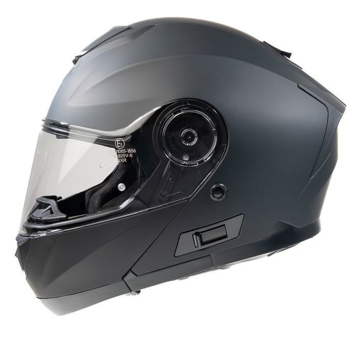 Casco modular para moto MOTOBLOUZ SPECTRON EVO con visera solar | Homologado ECE 22.06 | Negro | Casco para scooter MOTOBLOUZ
