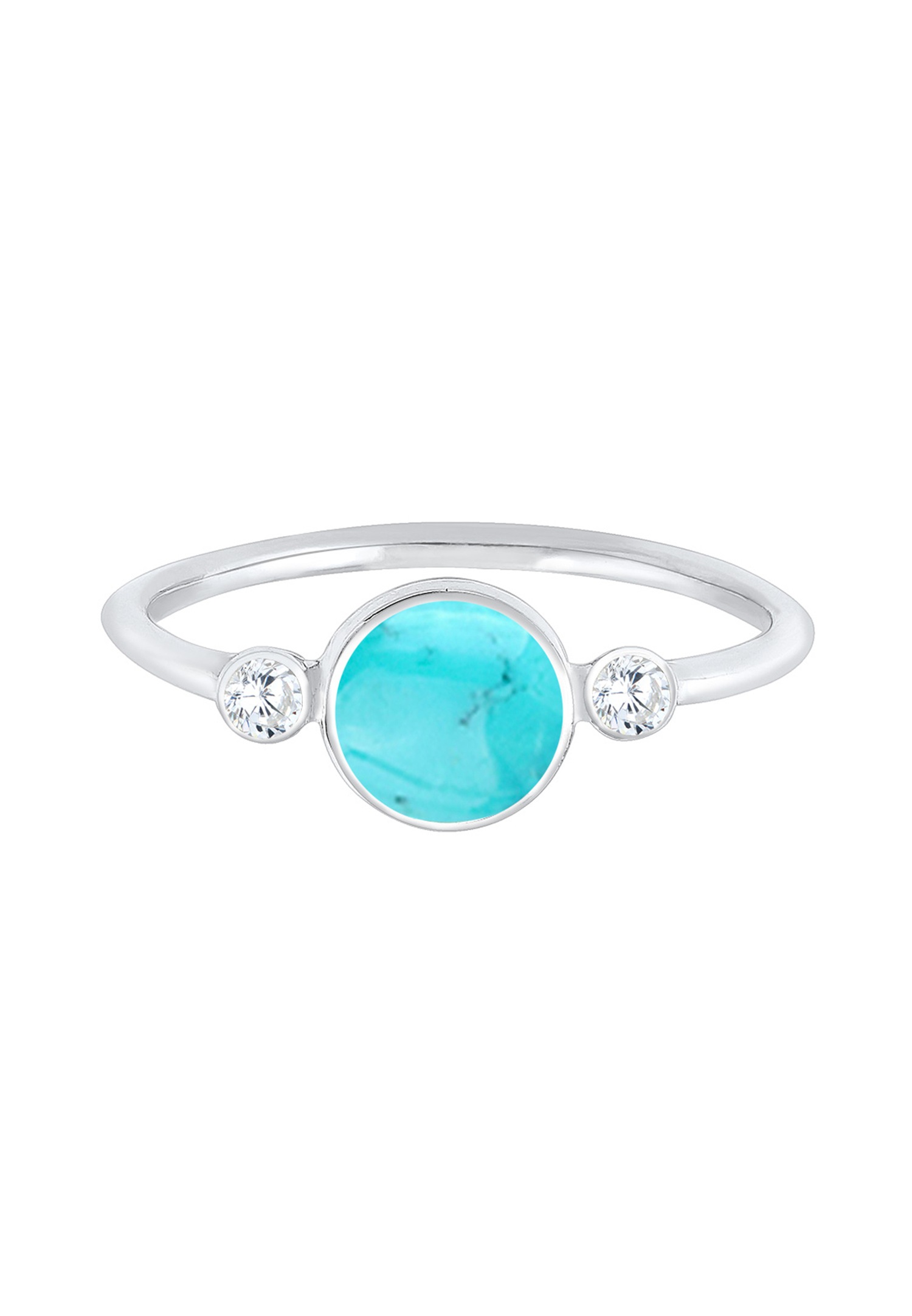 Elli Femme Tendance Précieuse avec des Cristaux de Zircone en Argent Sterling 925