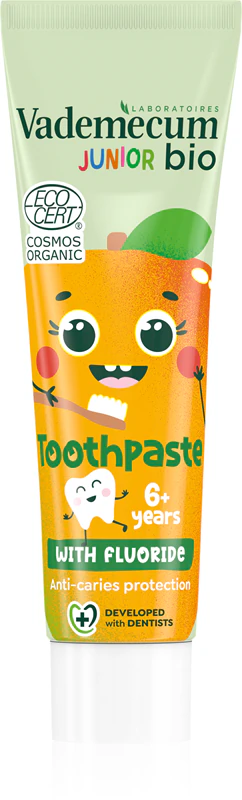 Vademecum BIO Junior zubná pasta pre deti s fluoridom