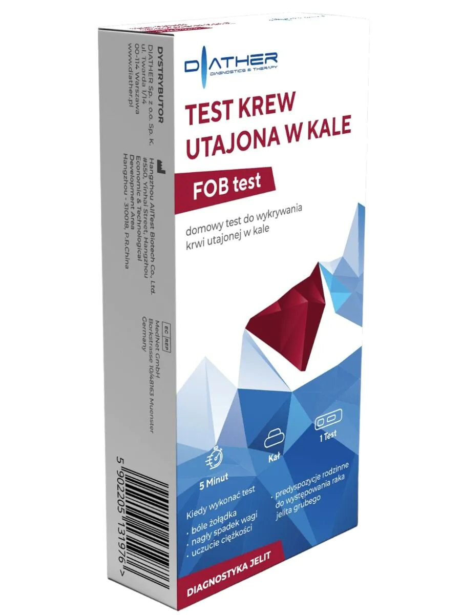 Diather FOB Test, Domowy test do wykrywania krwi utajonej w kale