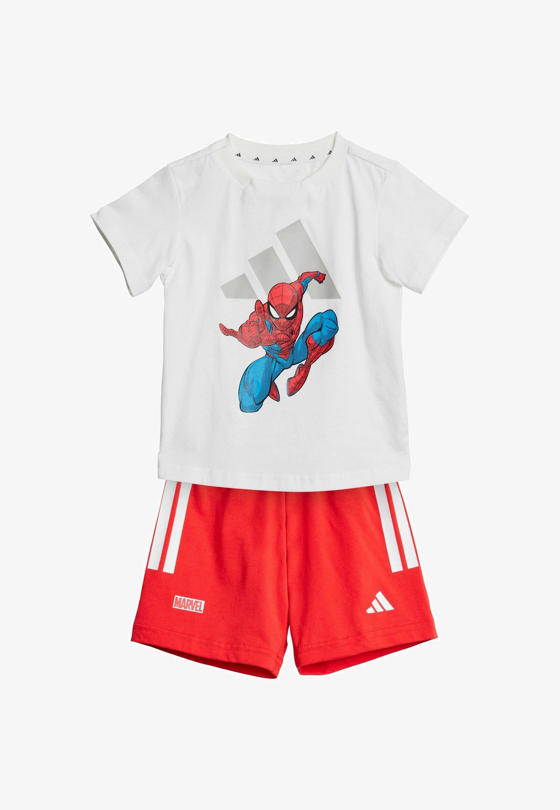 adidas Sportswear MARVEL SPIDER-MAN KIDS - Sportshorts - wit grijs twee
