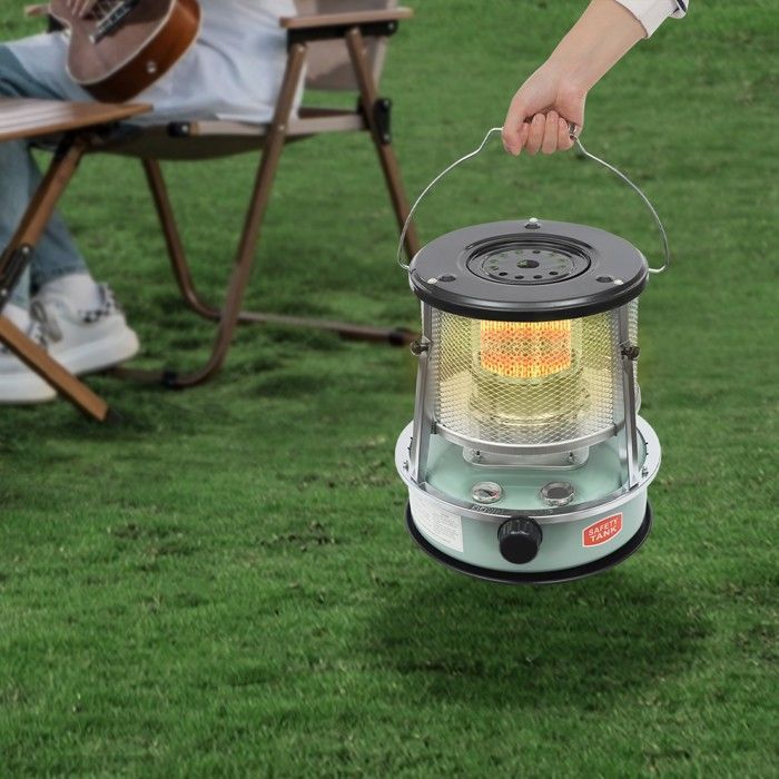 Poêle à Pétrole Portable 9000 BTU/H, Chauffage Kérosène Hauteur Réglable avec Réservoir 4,6L
