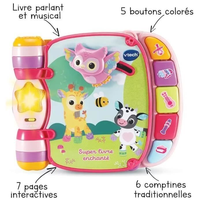 VTECH BABY - Super Enchanted Boek voor Babyliefhebbers - Roze