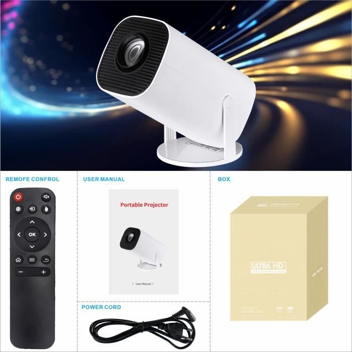 Mini-Projektor – ISINBOX – Mini – Android 12 – WiFi 6 – Bluetooth 5.0 – 180°-Drehung