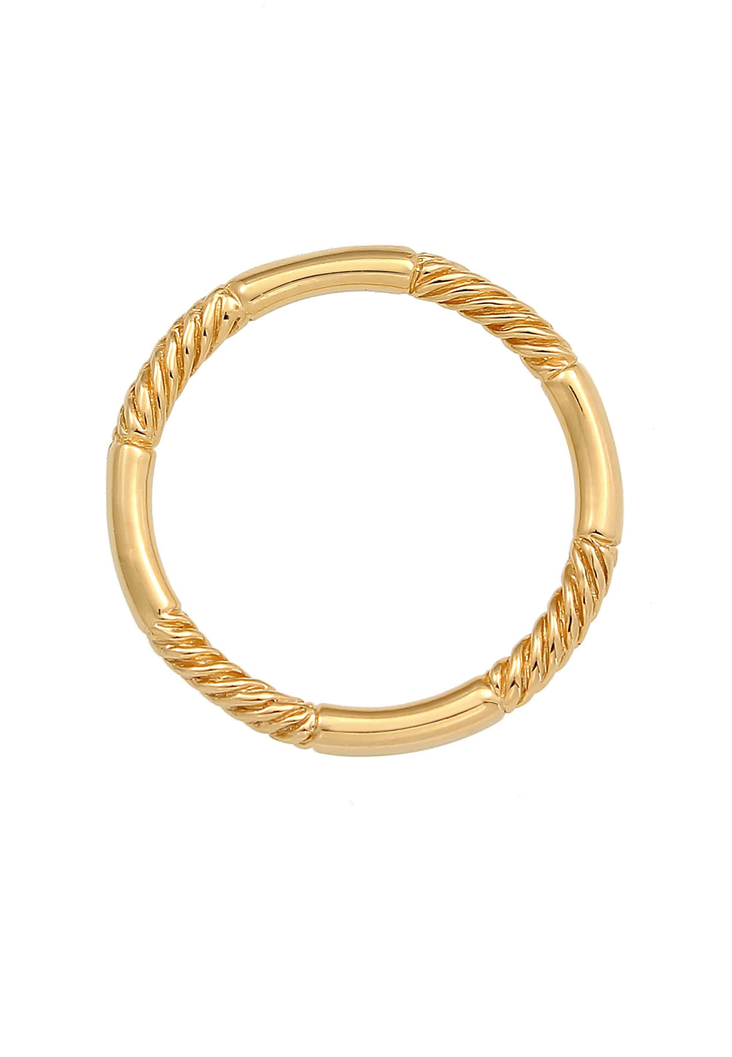 Elli Empilage Basic Tourné Minimale Femme - (925/1000) Argent