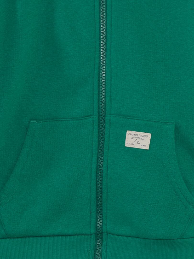 Sudadera con cremallera - VERDE