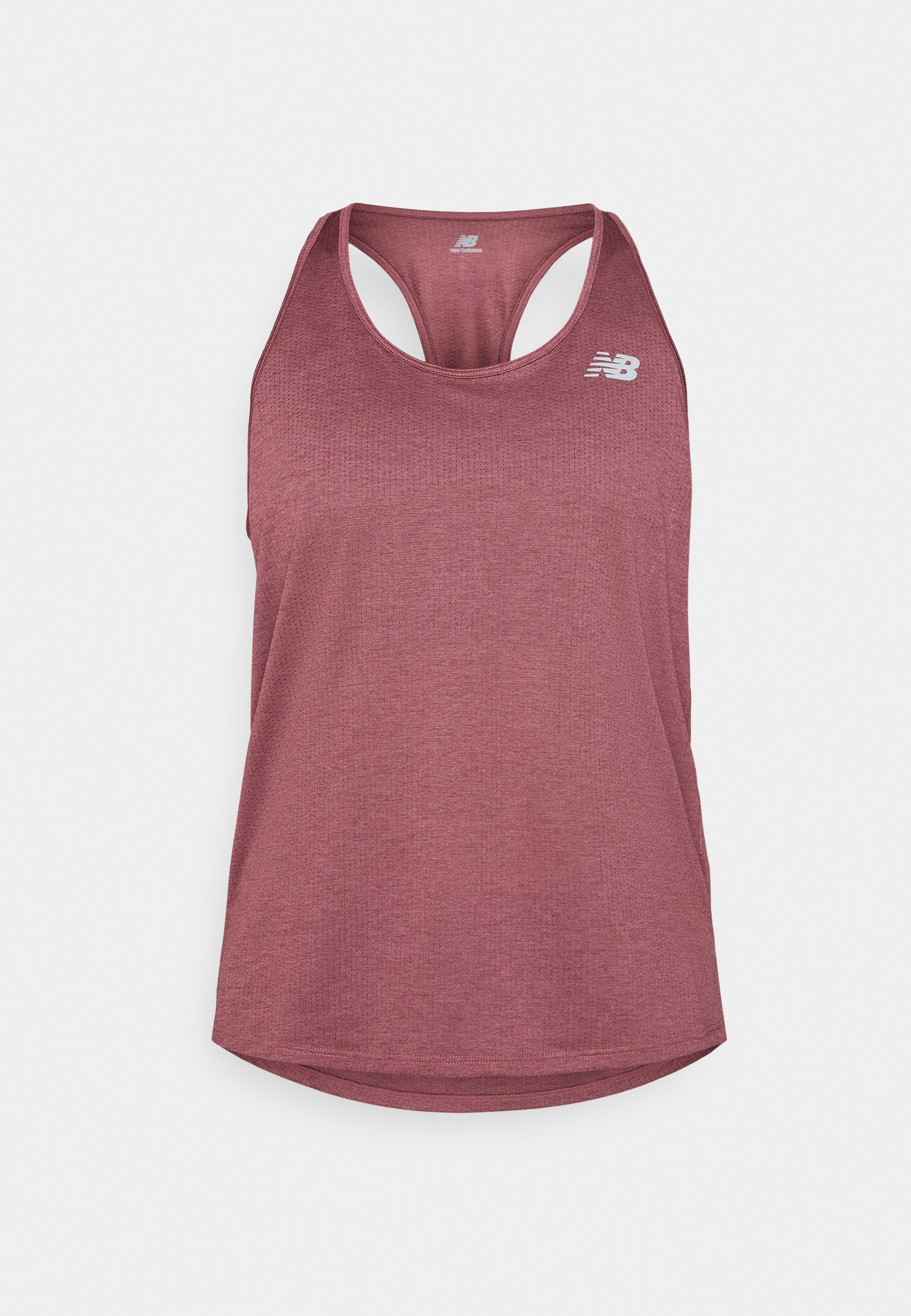 New Balance ATHLETICS TANK - Top - gewassen bordeauxrood gemêleerd