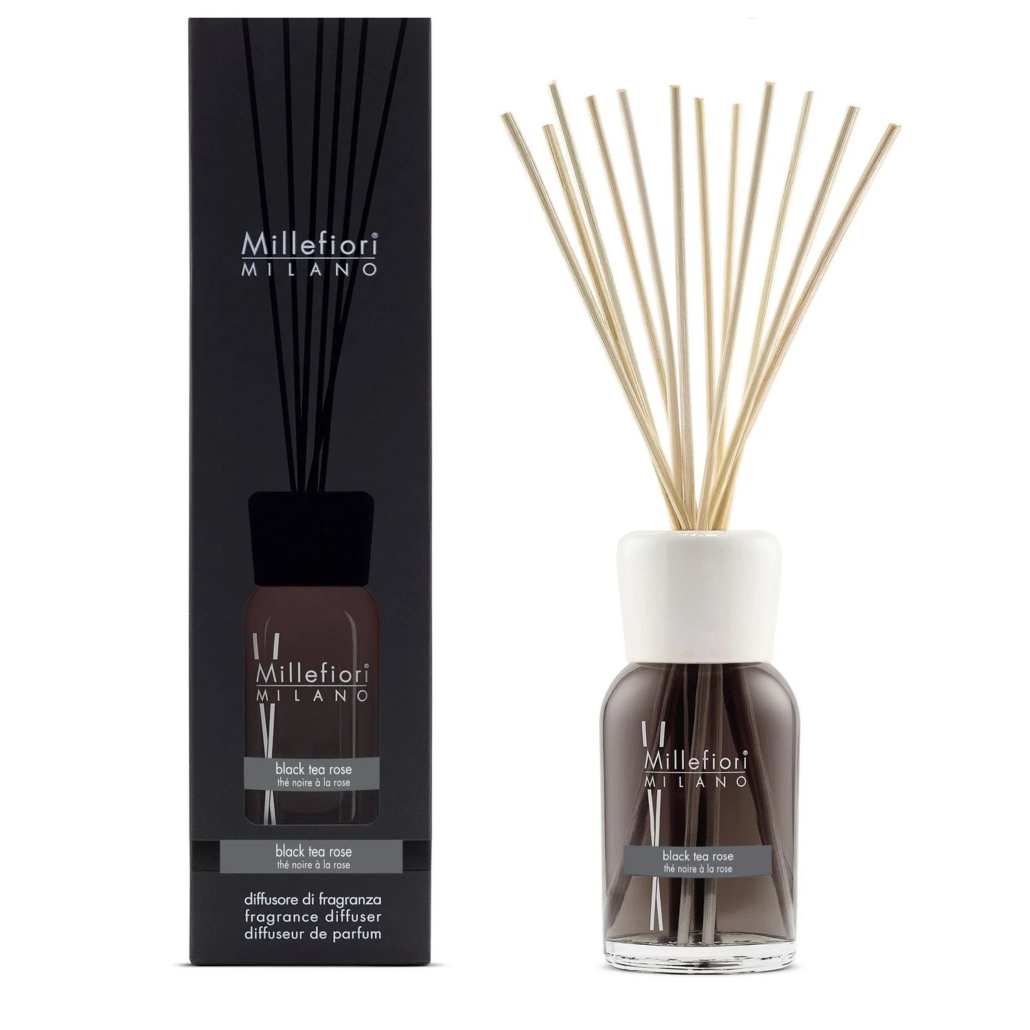 Millefiori Milano Black Tea Rose - Diffusore di Profumo