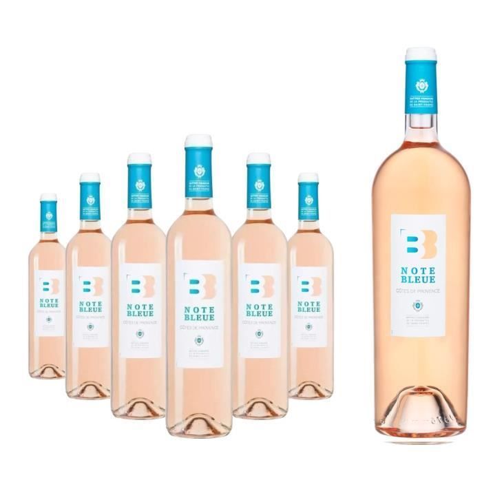Note Bleue 2024 Côtes de Provence - Vino Rosado de Provenza - 6 x 75 cl + 1 magnum de regalo