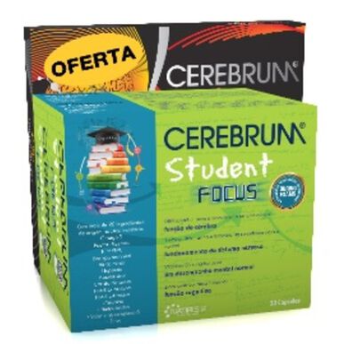 Cerebrum-pakke Studentfokus 30 30 kapsler 8 ampuller 30 30 kapsler 8 ampuller