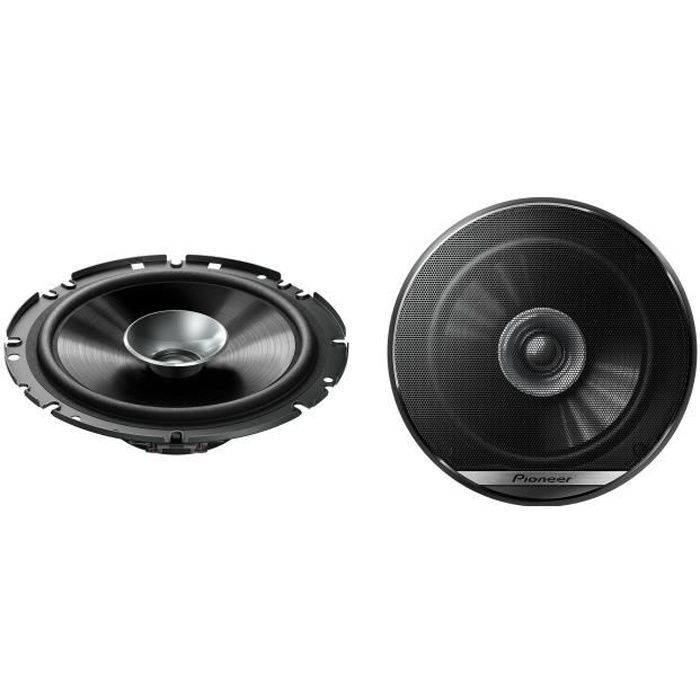 Altavoces PIONEER TS-G1710F de 17 cm con doble cono y 280 W de potencia máxima.