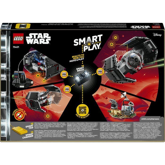 LEGO Star Wars 75421 SMART Play: Darth Vader's TIE Fighter - Interactive Game for ages 8 and up