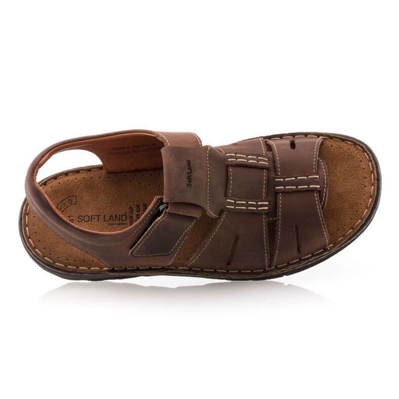  Brune sandaler / sko med åpen tå for menn