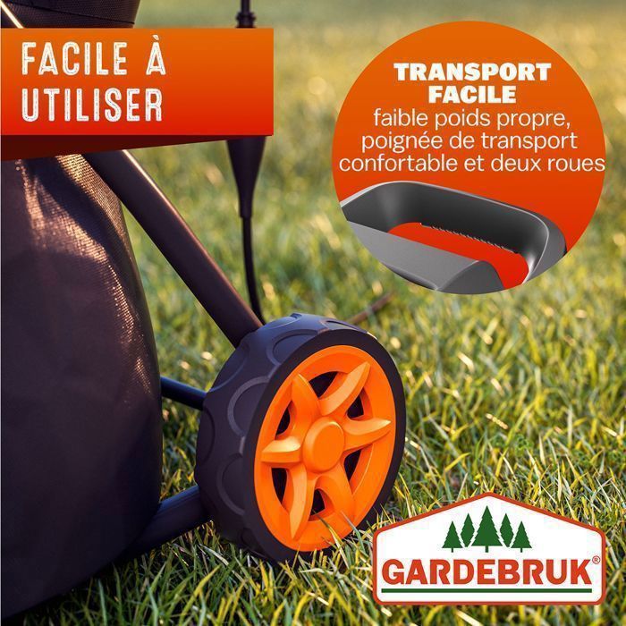Gardebruk® 2400W Electric Garden Shredder with 2 x 50L Bags for Branches, Shrubs, and Green Waste up to 45mm
