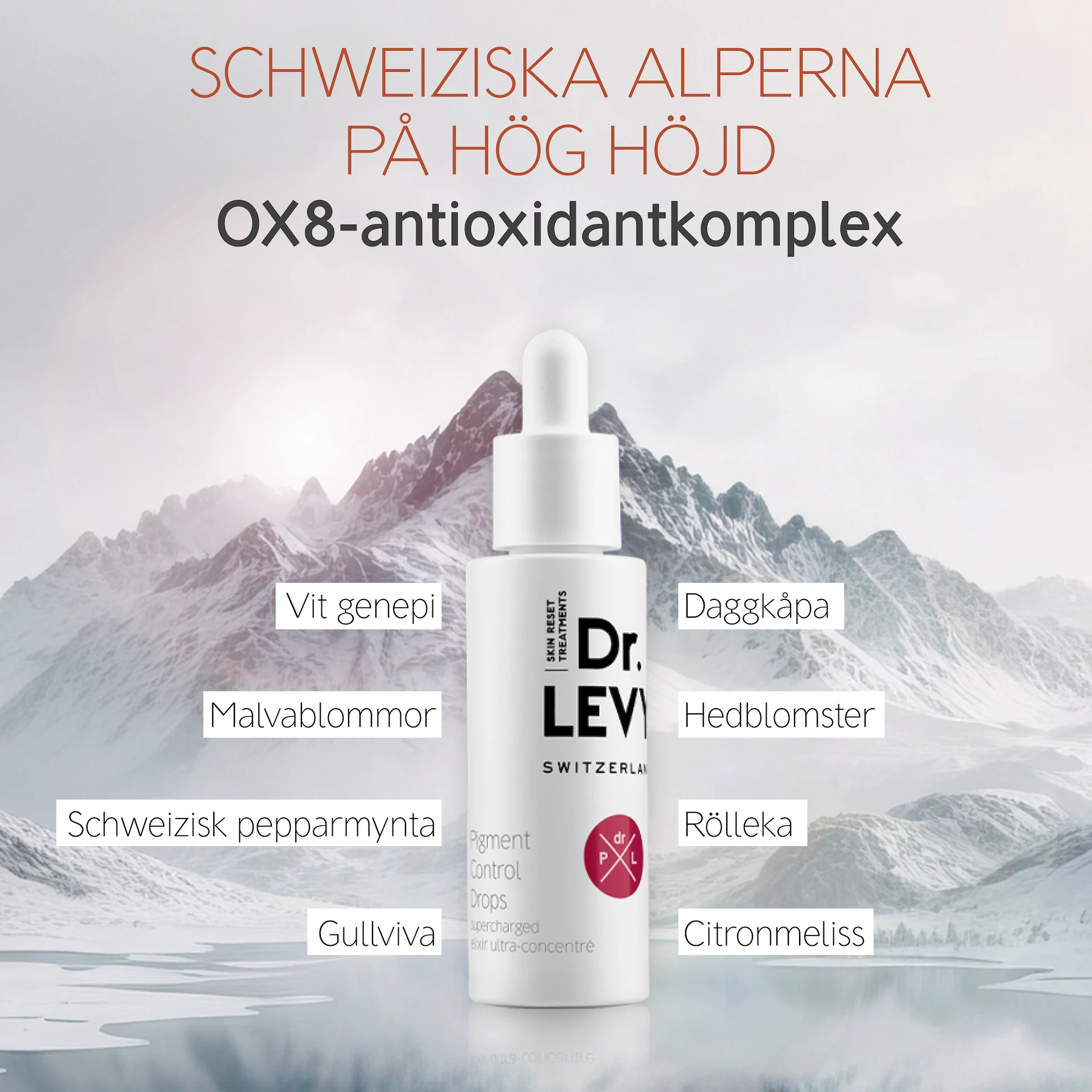 Σταγόνες ελέγχου χρωστικών 30 ml - Dr LEVY Ελβετία