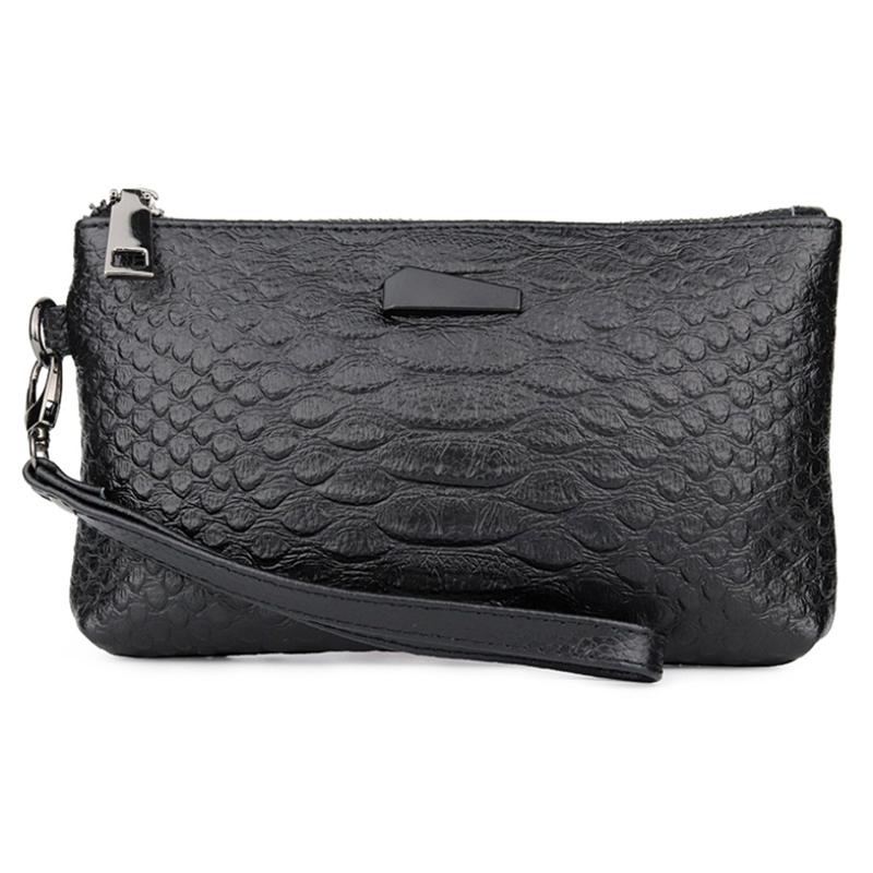 Borsa a mano da sera da donna, modello classico con stampa alligatore, in pelle PU di alta qualità, tendenza moda 2020.