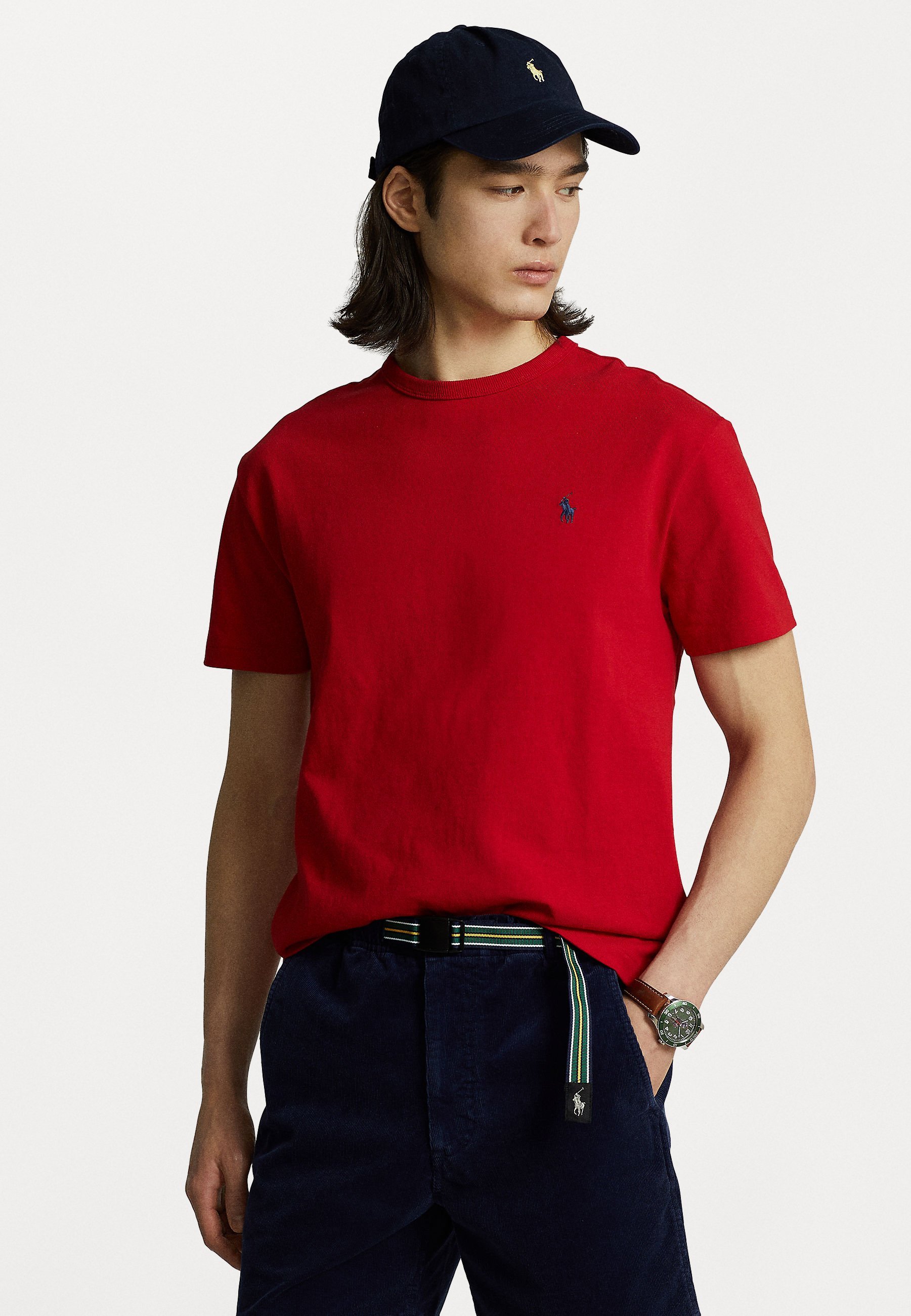 TRIČKO CLASSIC FIT HEAVYWEIGHT JERSEY - Základní tričko - red