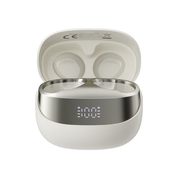 Fones de ouvido Bluetooth Blackview AirBuds 9, 400 mAh, BT 5.4, PNC, compatibilidade universal - Branco