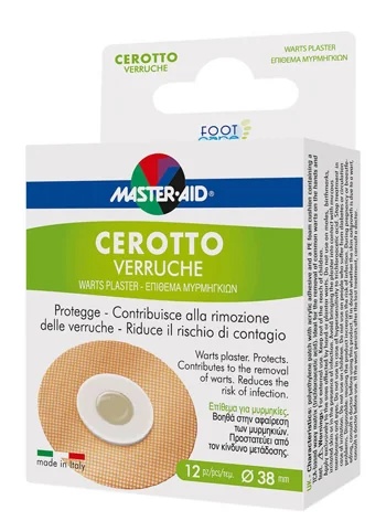 MASTER AID Crioline hypoallergene wrattenpleisters, 12 stuks