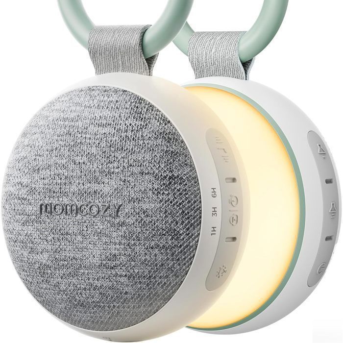 Momcozy Baby Night Light with White Noise - 20 Professional Soothing Sounds, Rechargeable Battery, Bluetooth, Sound Therapy
