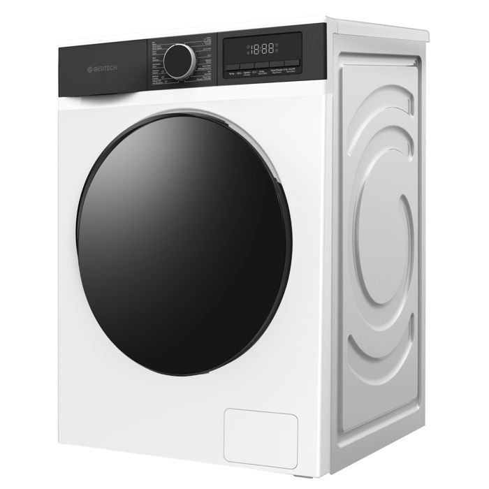 Lave-linge frontal GEDTECH GLL91400WH - 9 Kgs - 1400 tr/mn - 16 programmes - Eco - Intensif -  Rapide – Très Faible conso A-10%