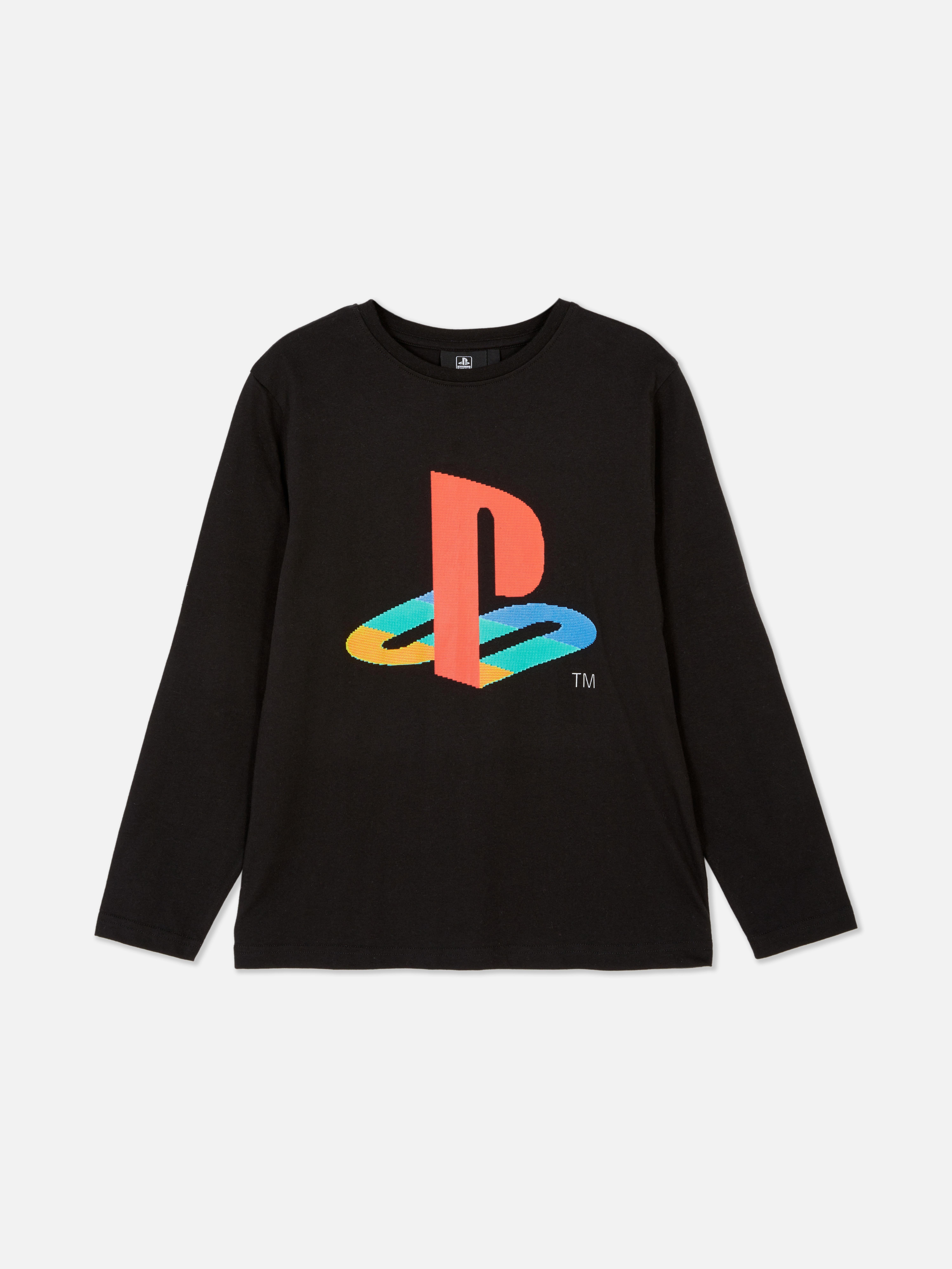 Tricou cu mânecă lungă cu sigla PlayStation Un tricou cu mânecă lungă cu sigla PlayStation pe piept