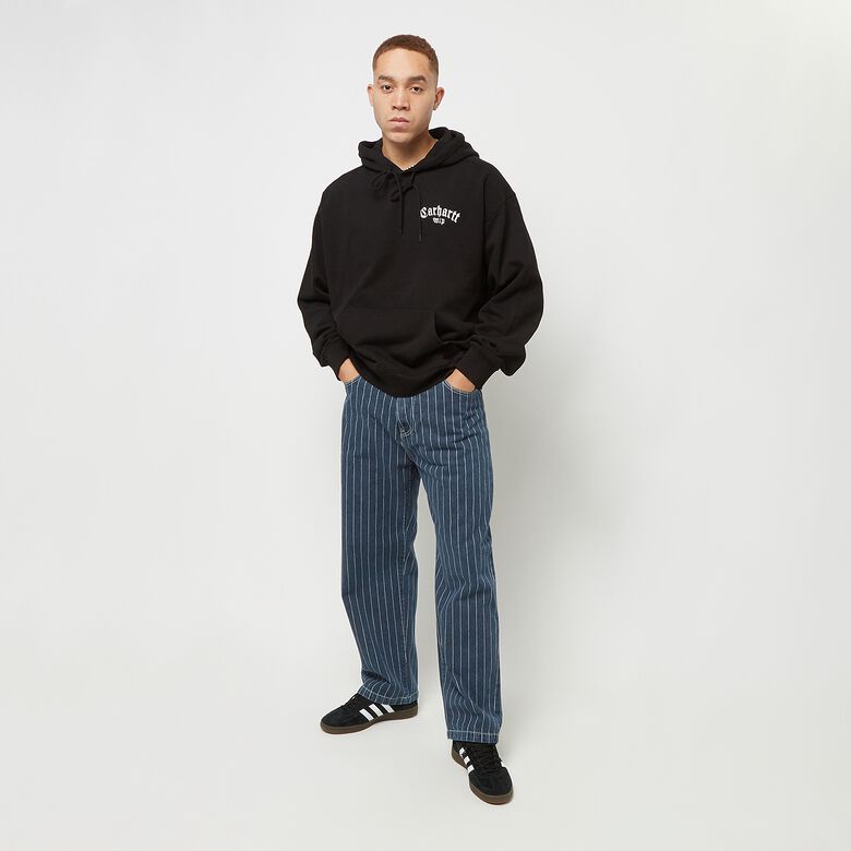 Hoodie met onyxkleurige tekstprint